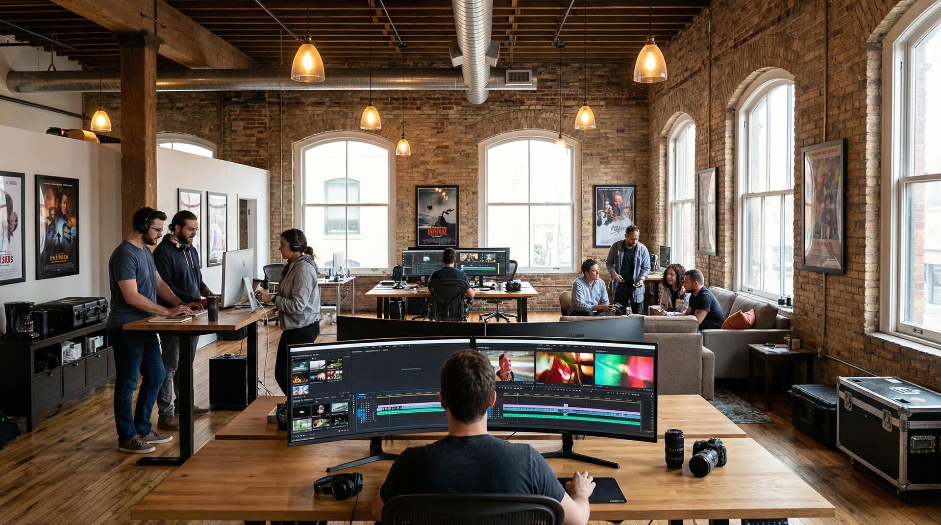 抖荫短视频影视传媒公司办公环境