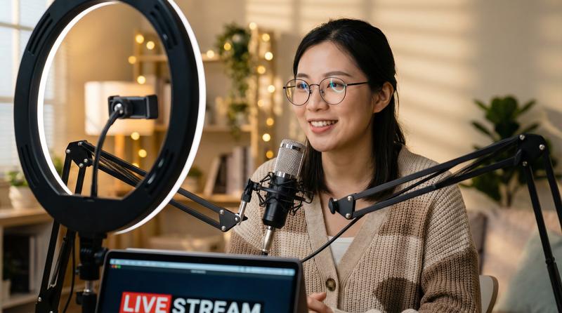 抖荫短视频原创视频-美女主播直播间