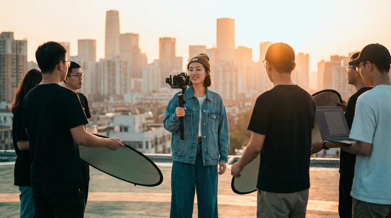抖荫短视频短视频-户外拍摄花絮