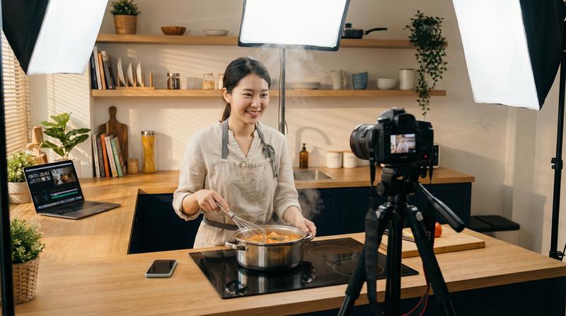 抖荫短视频美食视频教程